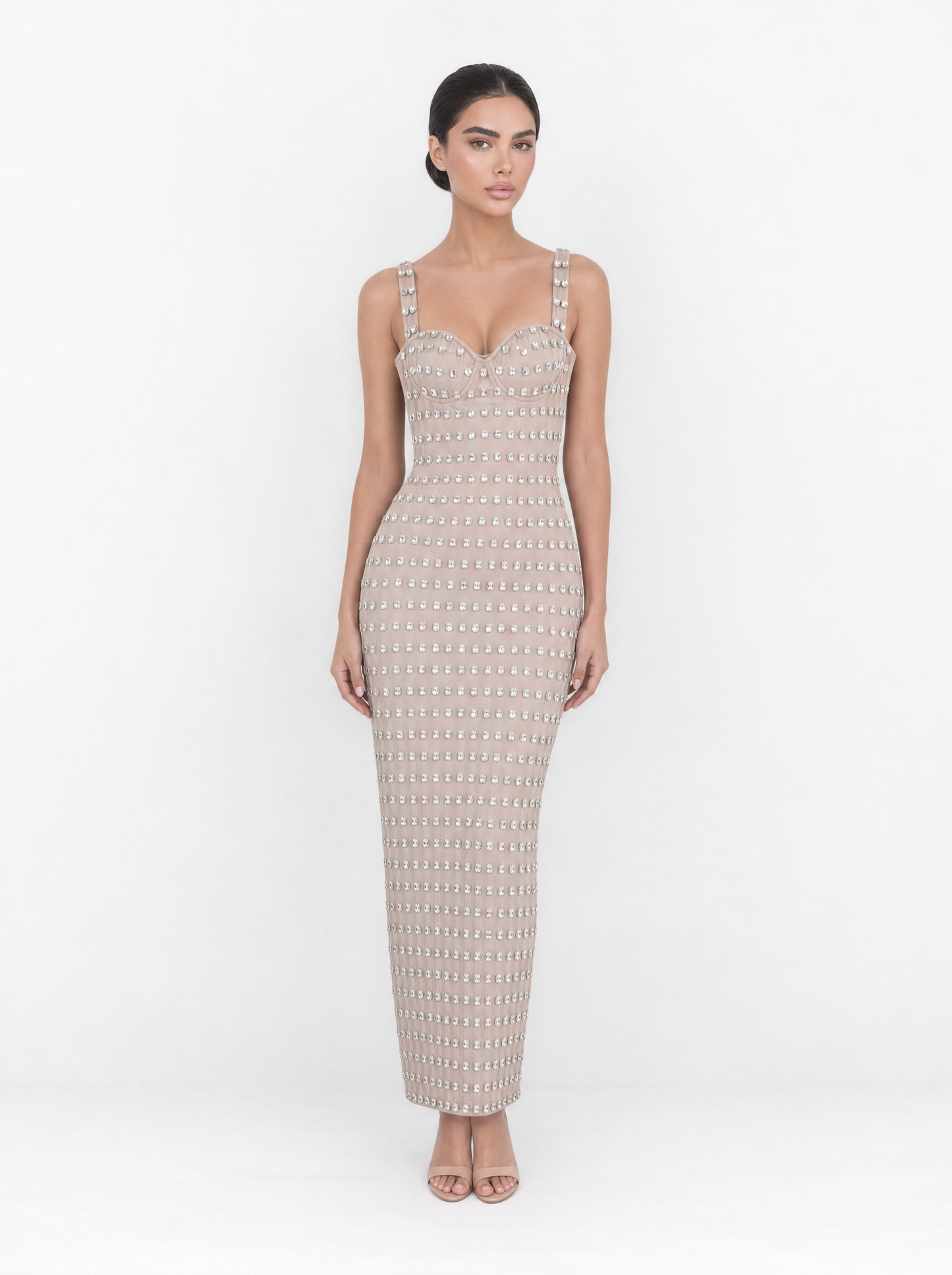 The Noir Crystal Constellation Dress"