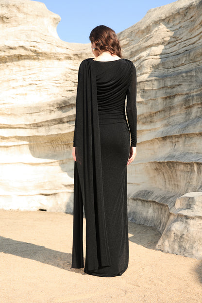 Opéra Drape Maxi Dress