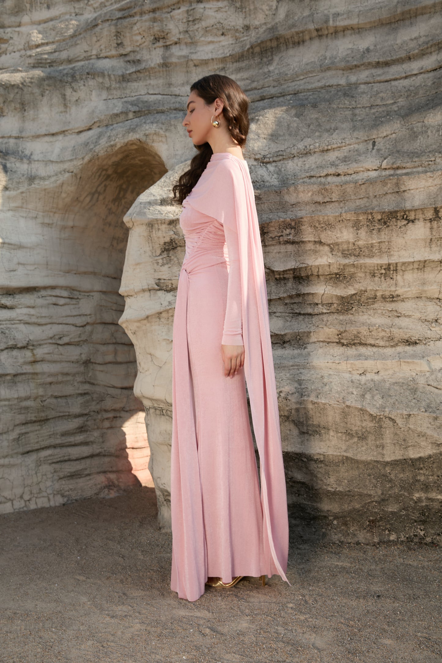 Opéra Drape Maxi Dress