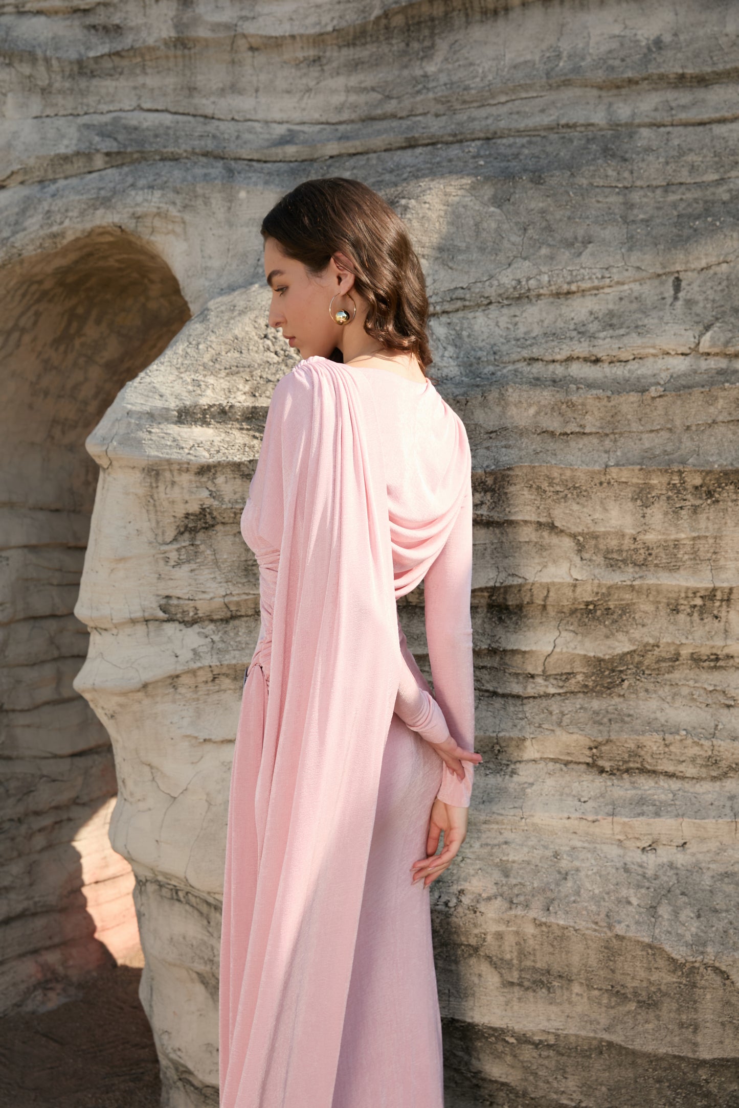 Opéra Drape Maxi Dress