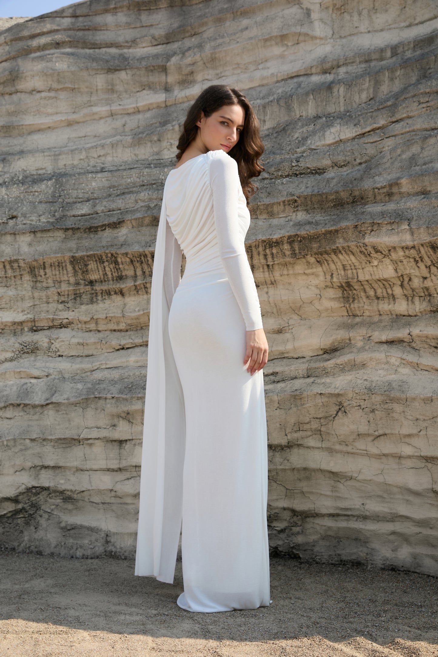 Opéra Drape Maxi Dress