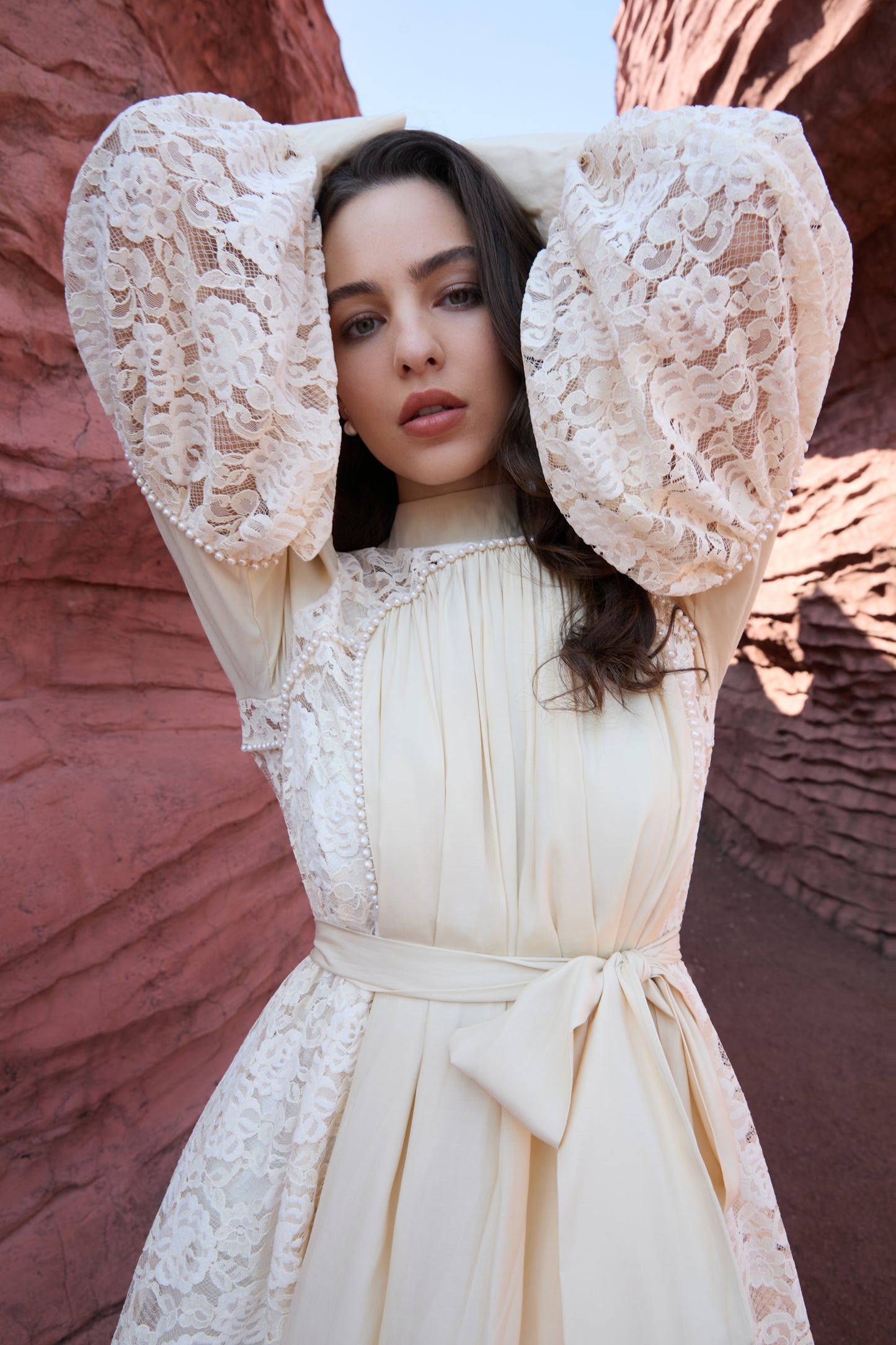 Lace Sleeve Mini Dress