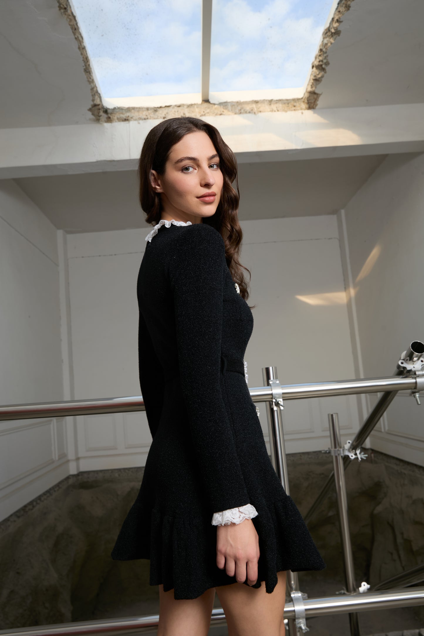 Empire Sparkle Jewel Dress