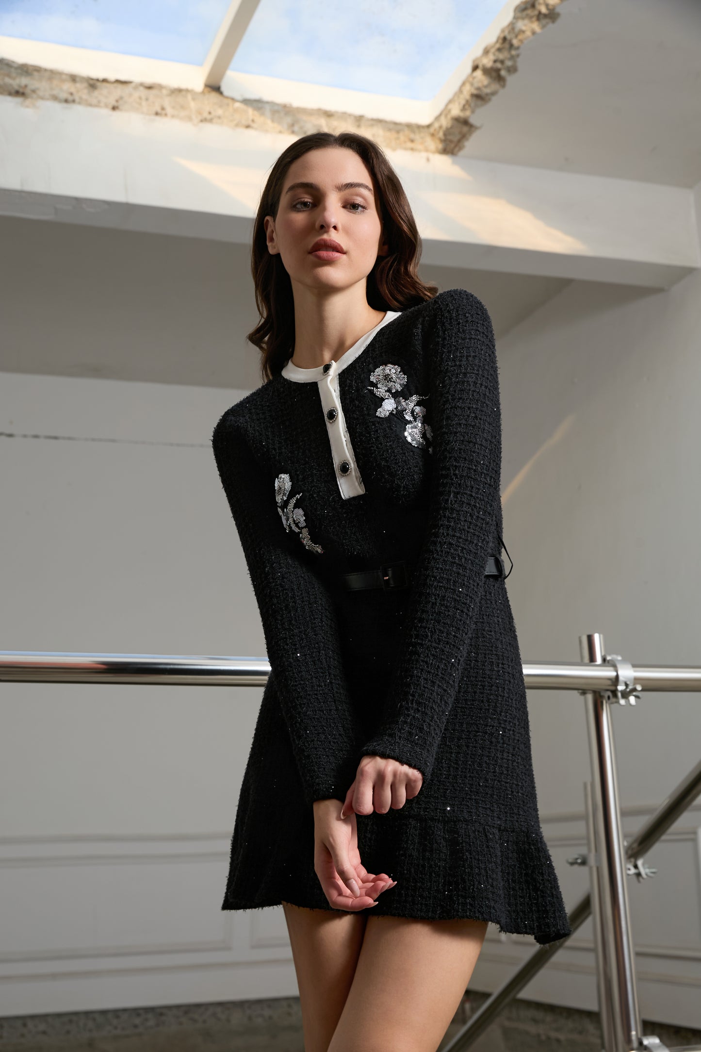 Petals Under Starlight Mini Dress