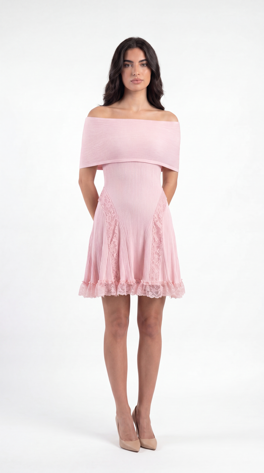 Off-Shoulder Skater Dress
