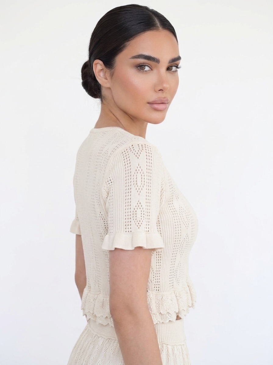 The Soft Ivory Royal Muse Dress