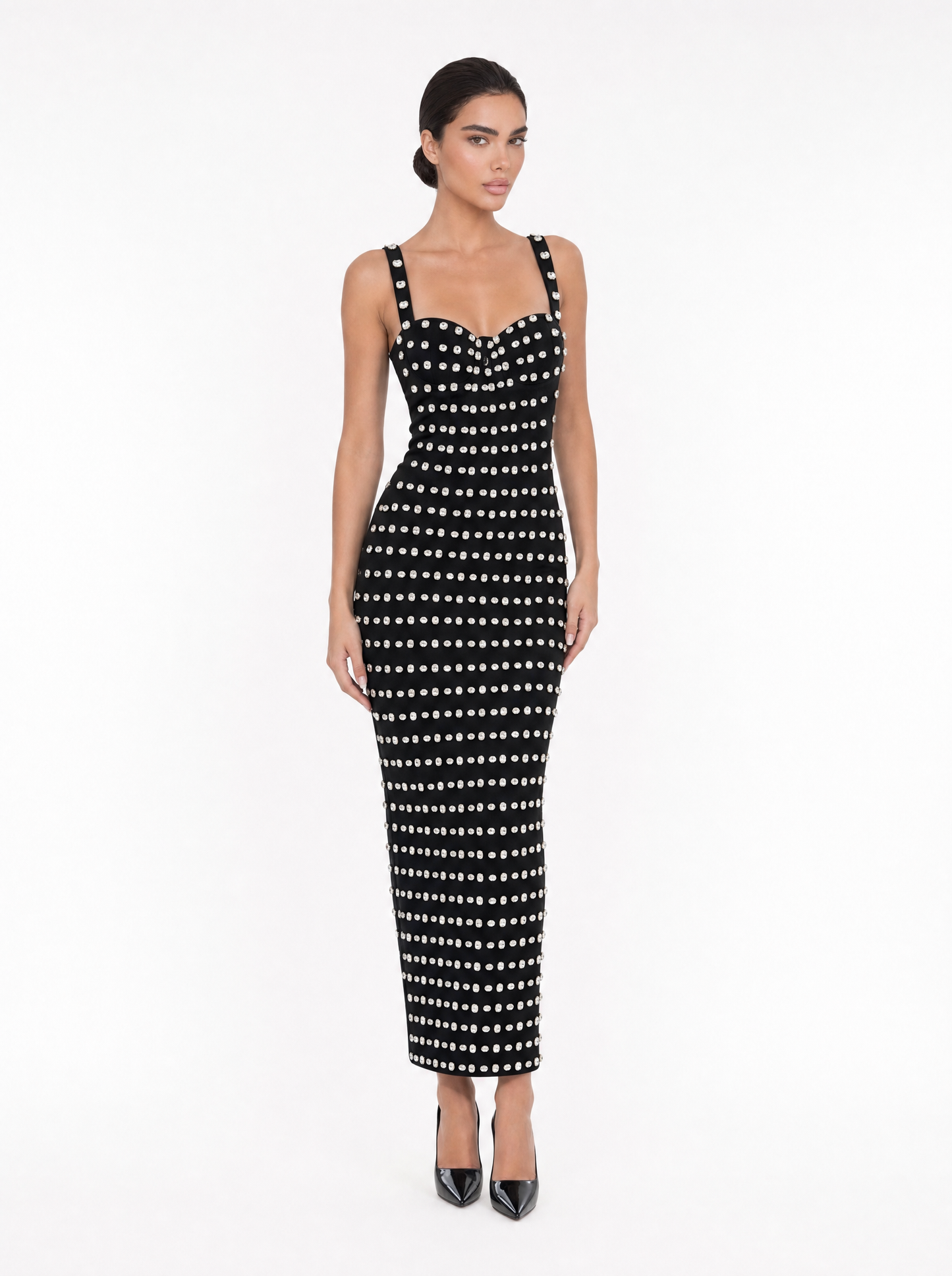 The Noir Crystal Constellation Dress"
