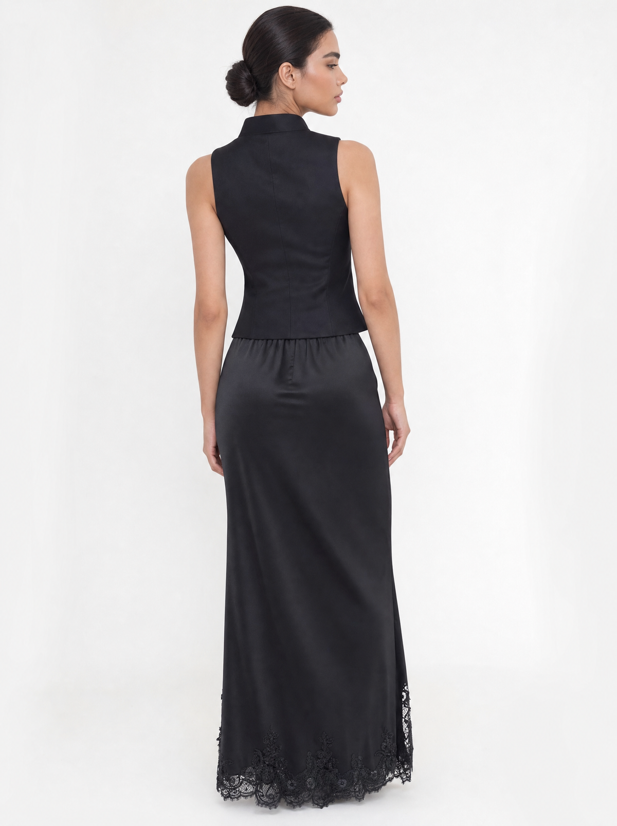 Bandleader Vest Satin Skirt Set