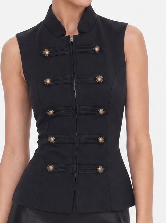 Bandleader Vest Satin Skirt Set